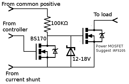 Output switching schematic